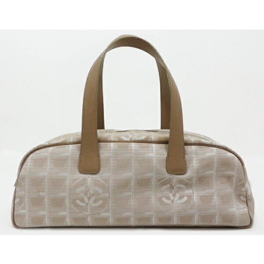 CHANEL Boston Bag Beige